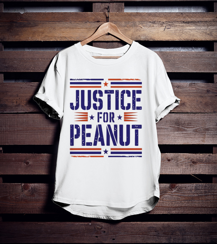 Justice For Peanut Vintage Squirrel Funny T-Shirt