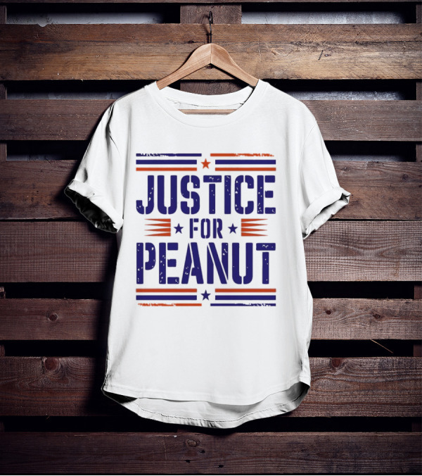 Justice For Peanut Vintage Squirrel Funny T-Shirt