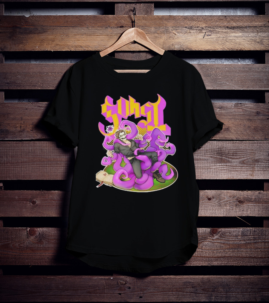 Ghost Papa Emeritus IV Kaijulz Comic Style Tentacle T-Shirt