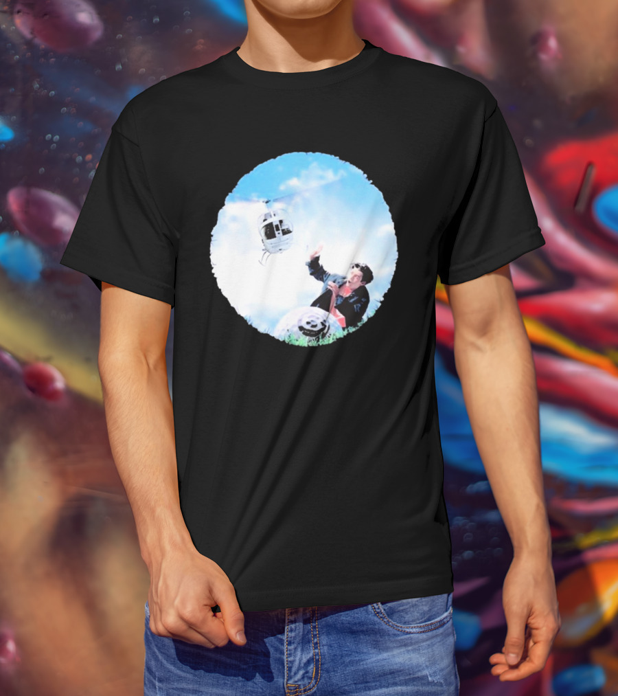 All But 6 Records Helicopter Happy Hunting T-Shirt