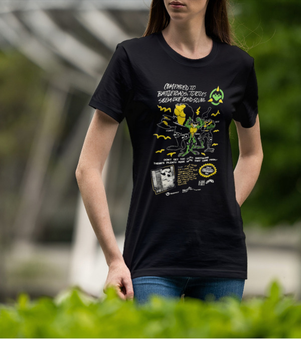 Compared To Battletoads Turtles Seem Like Pond Scum Press Play To Start Nintendo Entertainment System Ultra Game Players T-Shirt