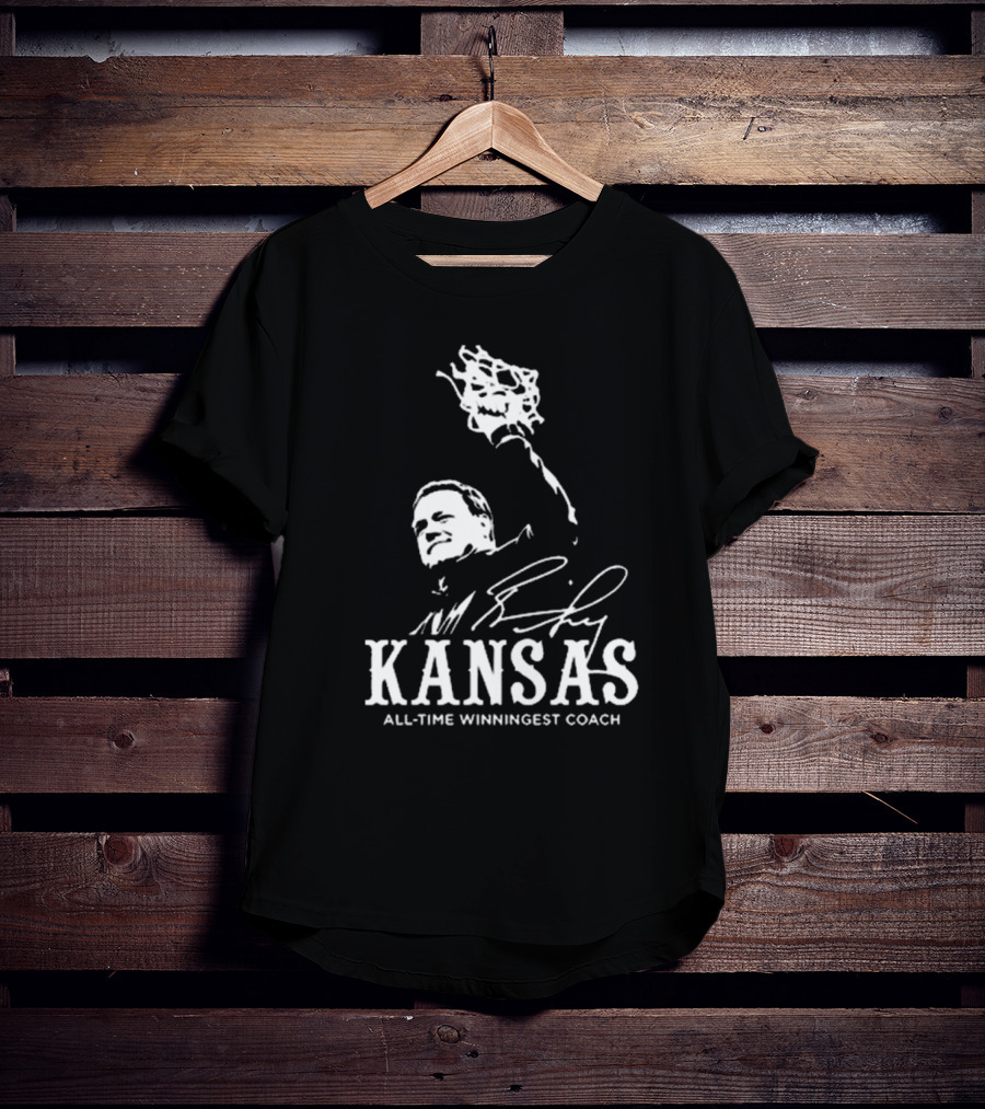 Bill Self Kansas All-Time Winningest Coach Signature T-Shirt