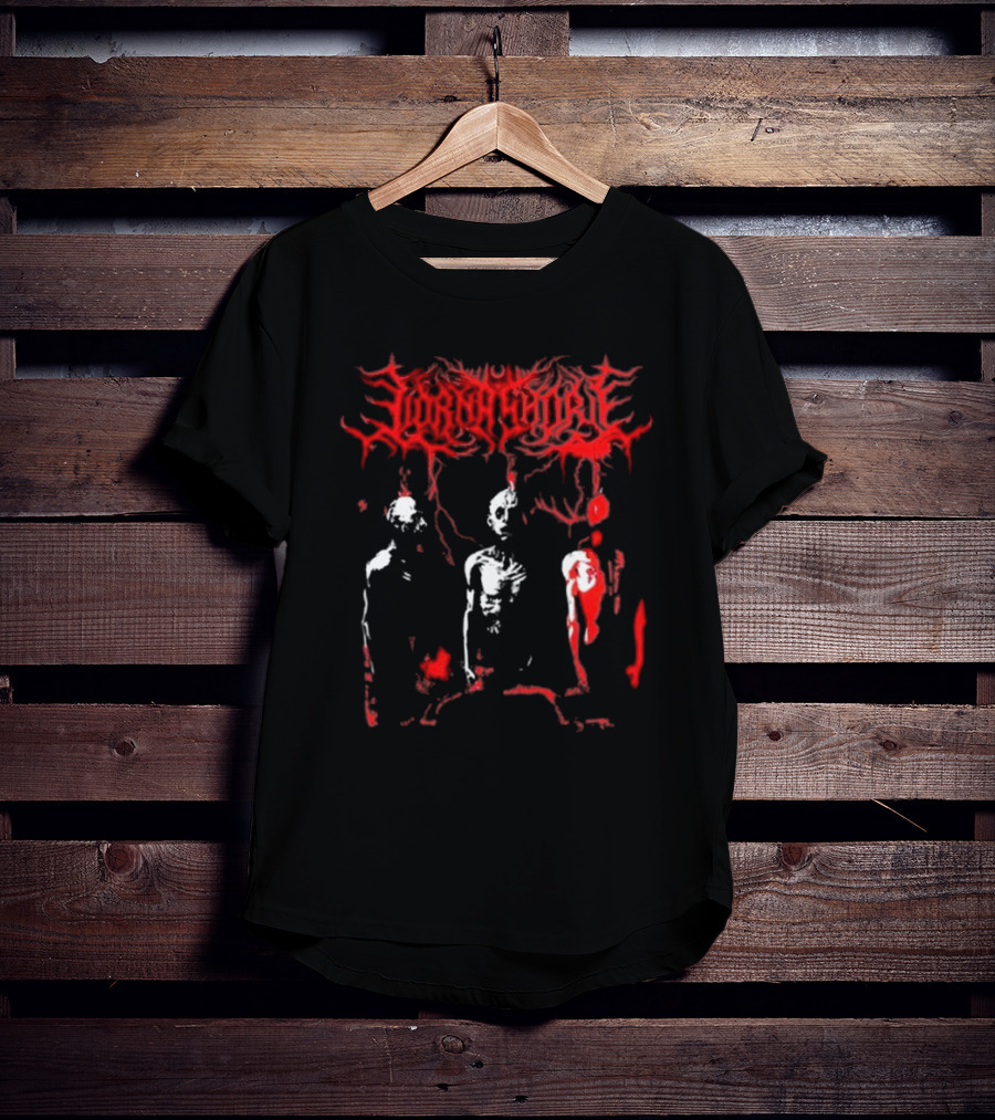 Lorna Shore Hanging Bodies Red Gothic Aesthetic T-Shirt