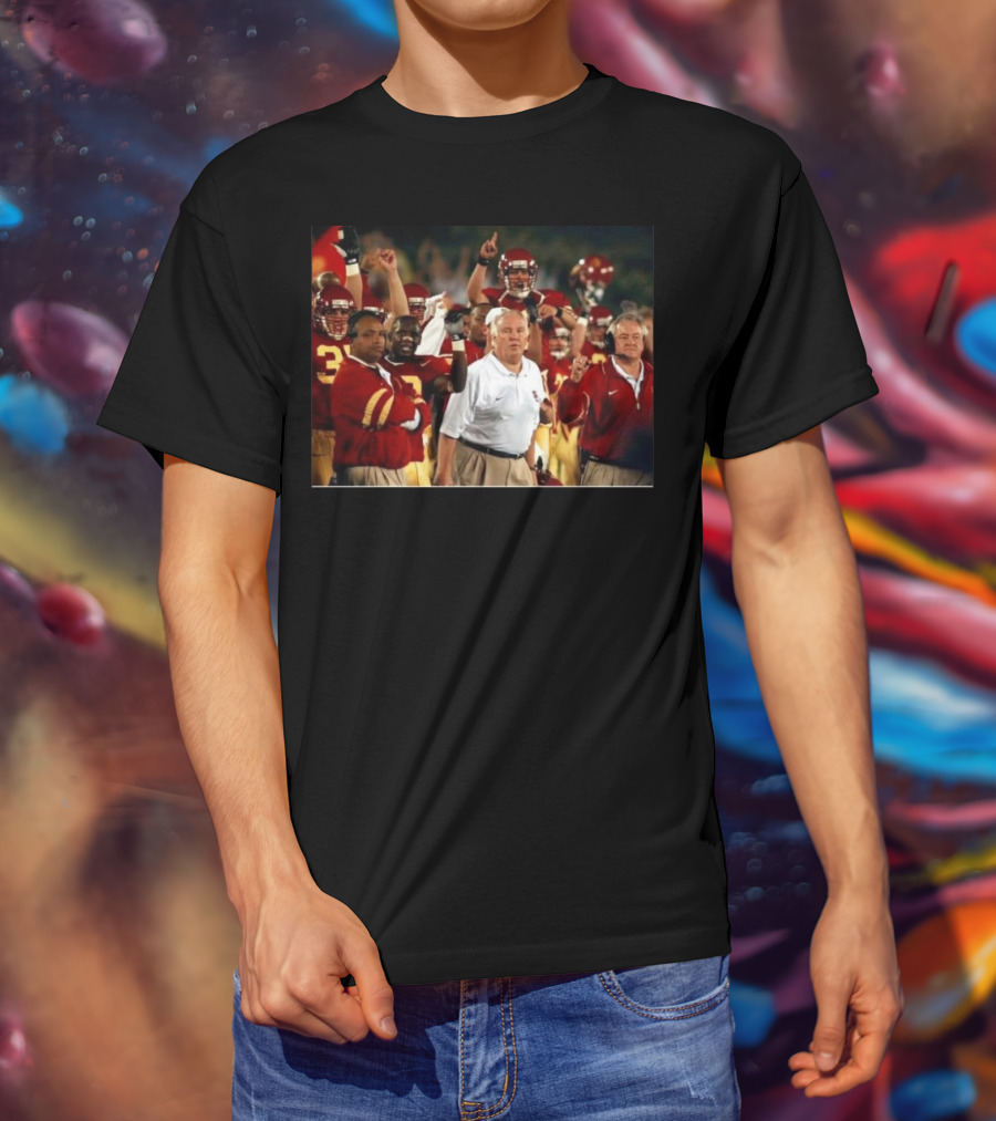Rip Coach John Robinson Fight On Forever USC Trojans Football Team Victory Celebrations T-Shirt