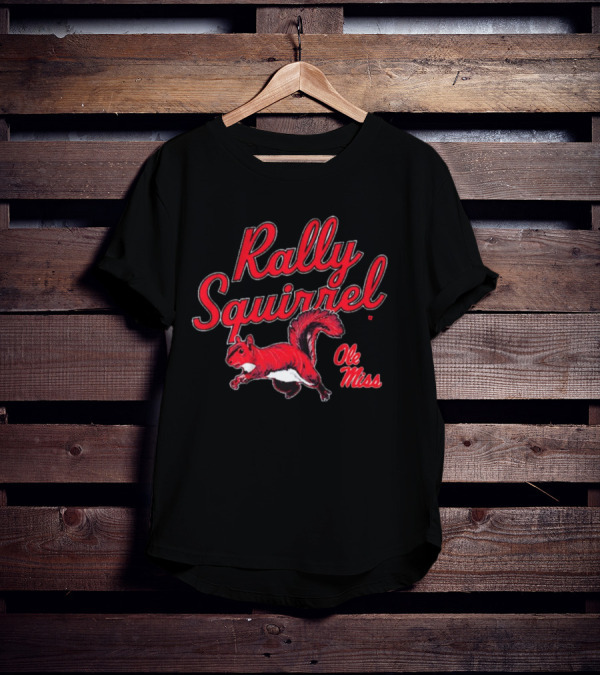 Rally Squirrel Ole Miss Rebels T-Shirt