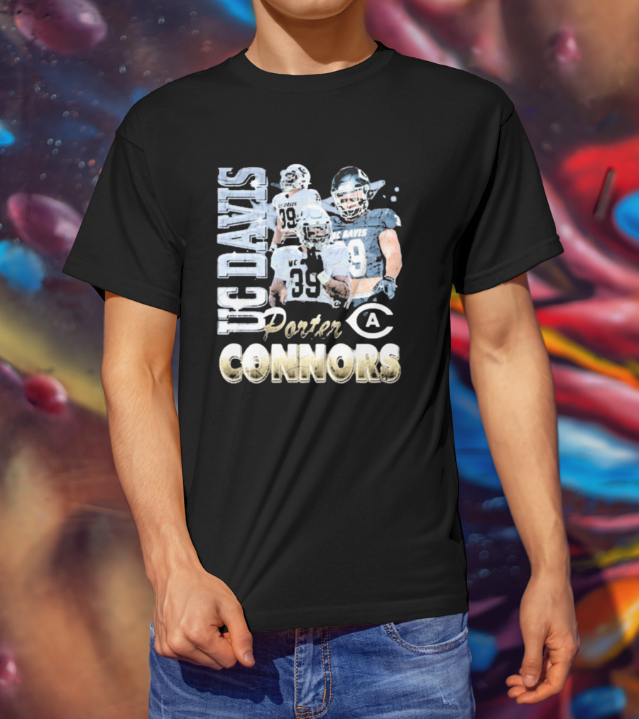 UC Davis Aggies Porter Connors 39 Football 90s T-Shirt