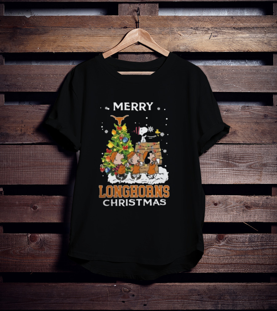 Texas Longhorns Snoopy Christmas T-Shirt