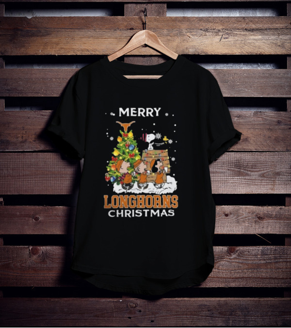 Texas Longhorns Snoopy Christmas T-Shirt