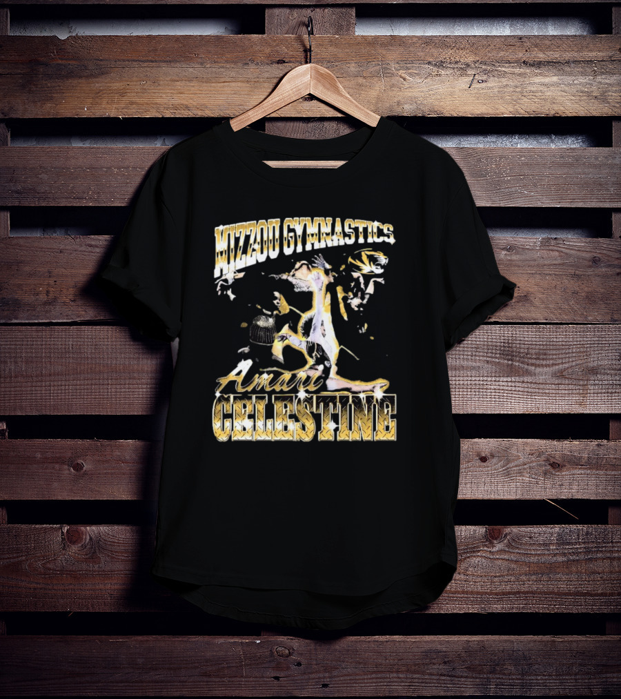 Mizzou Gymnastics Amari Celestine Throwback 90s T-Shirt