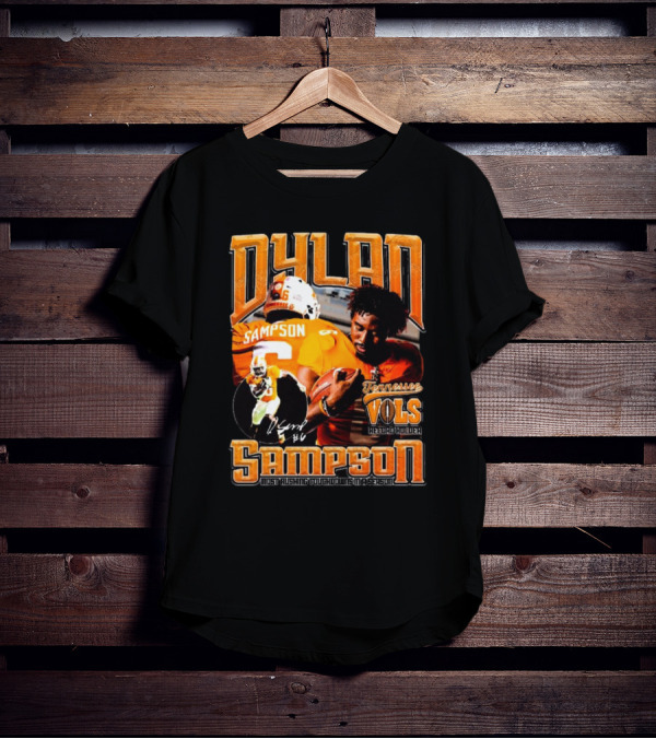 Dylan Sampson Tennessee Vols Record Holder Most Rushing Touchdowns In A Season Vintage Icon Signature T-Shirt