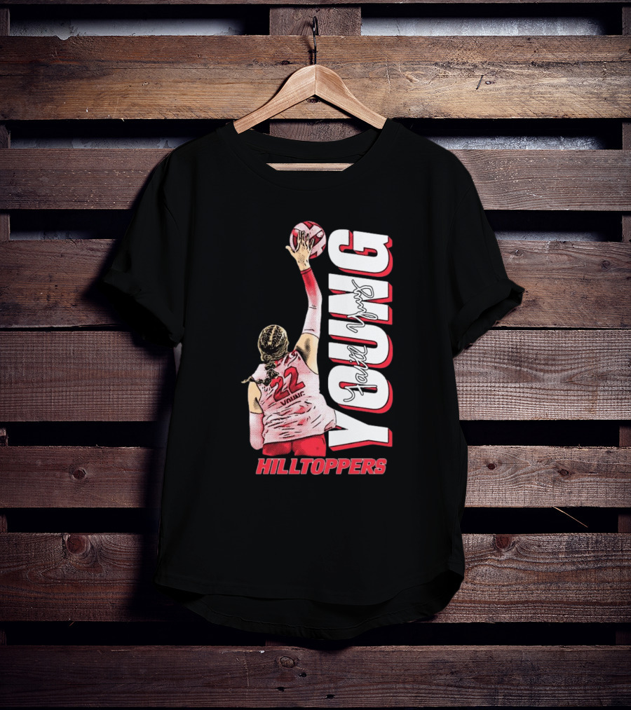Faith Young Hilltoppers WKU Volleyball 22 Signature T-Shirt
