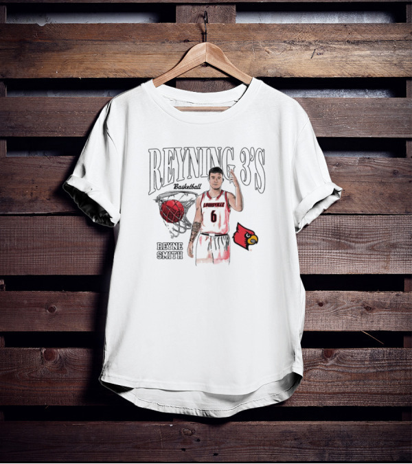 Reyne Smith Reyning 3’s Louisville Cardinals Basketball T-Shirt