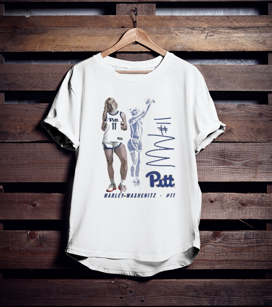 Pitt Panthers Marley Washenitz #11 Signature Basketball Player T-Shirt