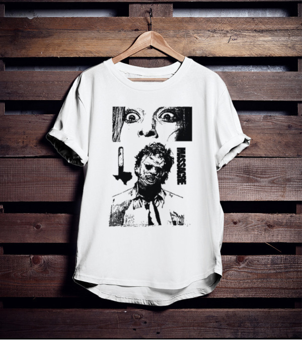 San Antonio Sharpist Texas Chainsaw Massacre Face Horror T-Shirt