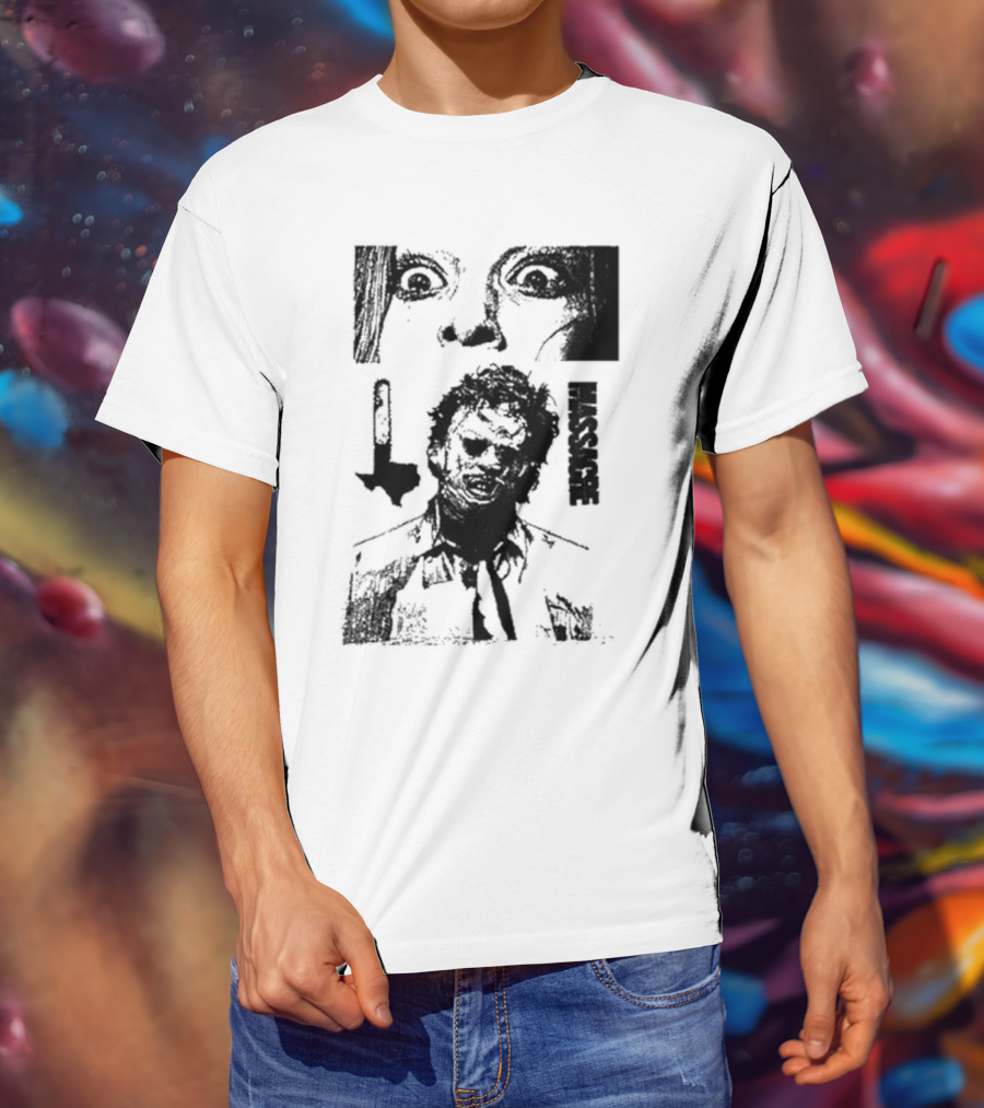 San Antonio Sharpist Texas Chainsaw Massacre Face Horror T-Shirt