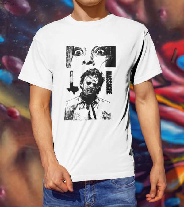 San Antonio Sharpist Texas Chainsaw Massacre Face Horror T-Shirt