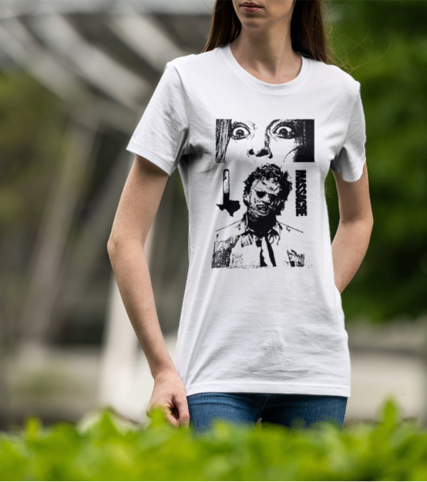 San Antonio Sharpist Texas Chainsaw Massacre Face Horror T-Shirt