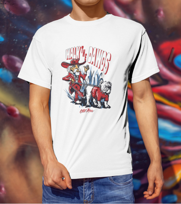 Walk The Dawgs Old Row Georgia Bulldogs Vs. Ole Miss Rebels T-Shirt