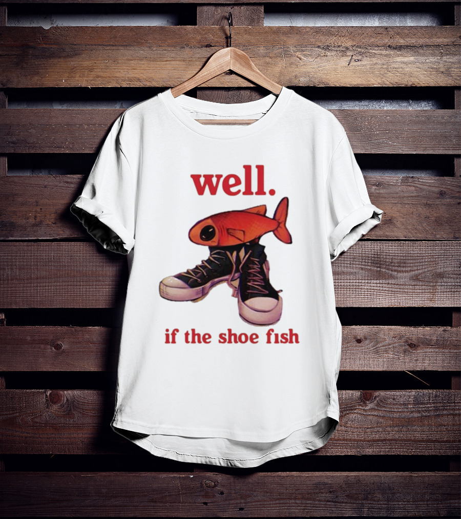 Well If The Shoe Fish, Converse Sneakers And Orange Fish T-Shirt