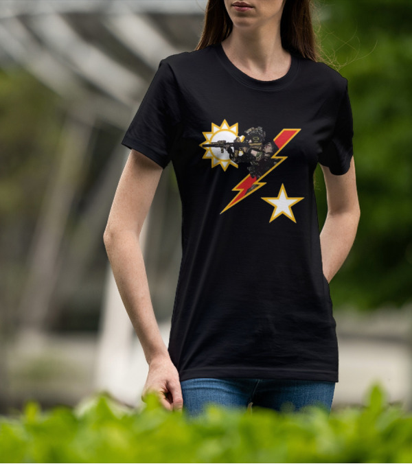 American Trigger Pullers Ranger SSB Sun Soldier Lightning Star T-Shirt