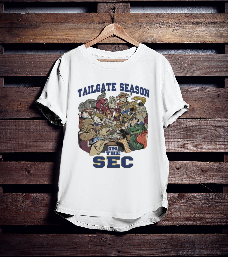 Tailgate Season In The SEC Mascot Gathering T-Shirt