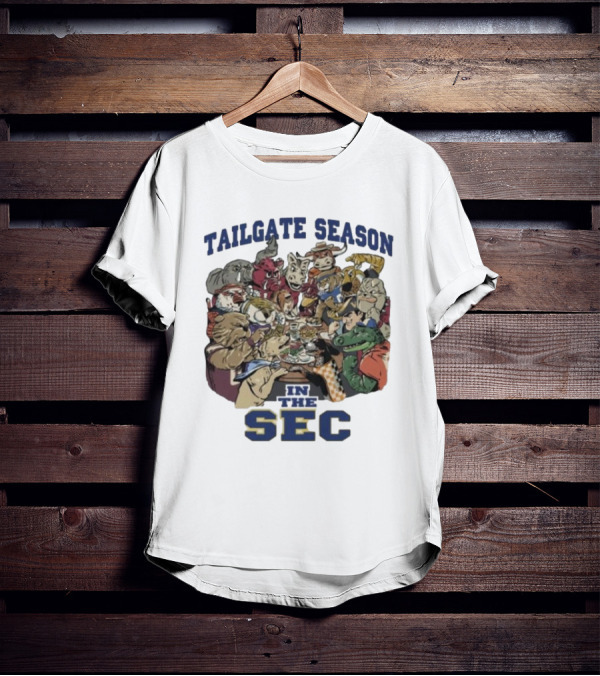 Tailgate Season In The SEC Mascot Gathering T-Shirt