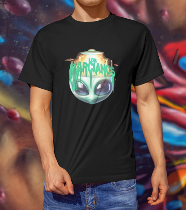 Los Marcianos Alien Head Universal Music Merch T-Shirt