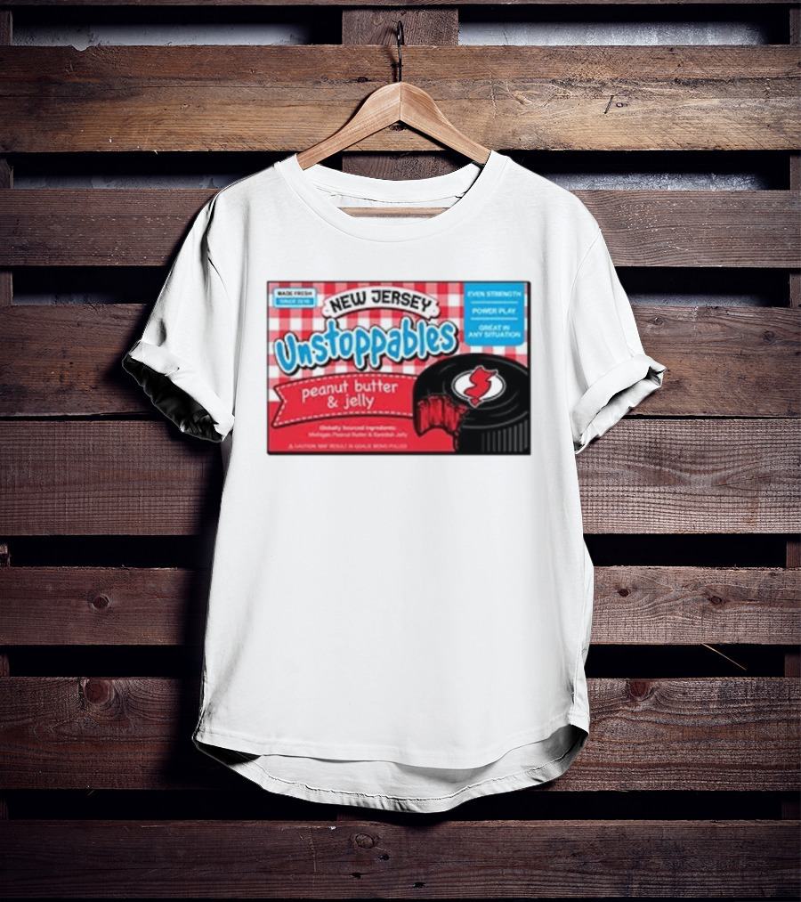 New Jersey Unstoppables Peanut Butter And Jelly Even Strength Power Play T-Shirt