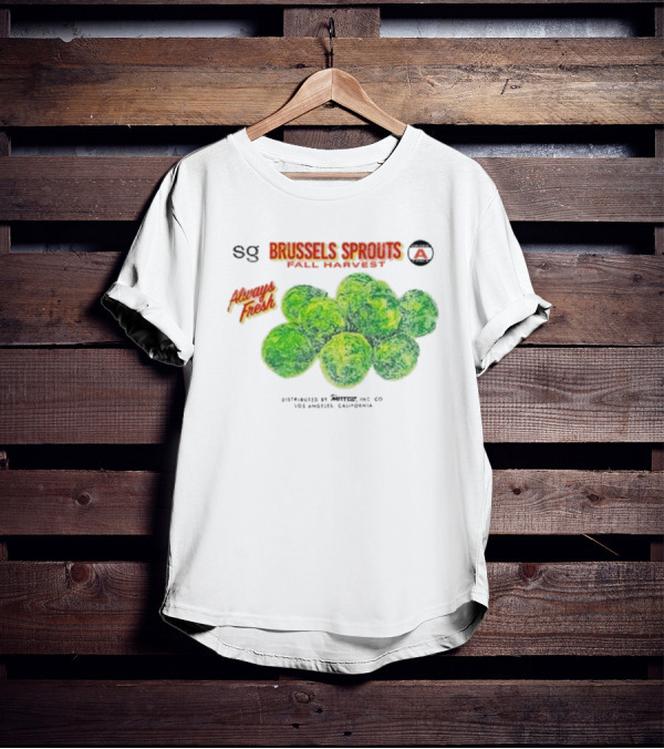 Sweetgreen X MNTGE Brussels Sprouts Fall Harvest Always Fresh Los Angeles California T-Shirt