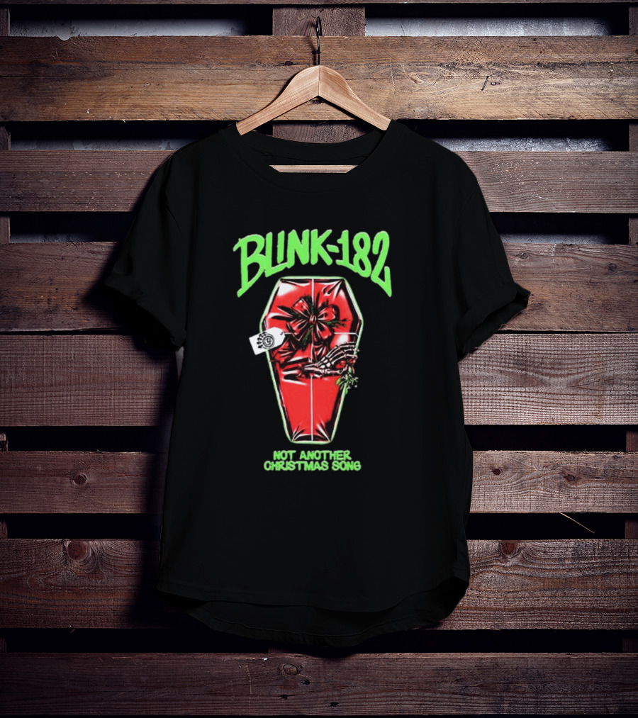Blink-182 Not Another Christmas Song Coffin Gift T-Shirt