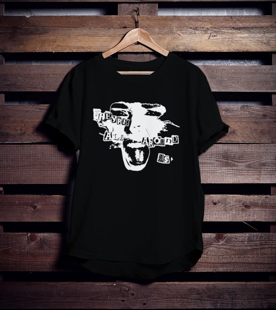 Impoppy They're All Around Us Face Collage T-Shirt