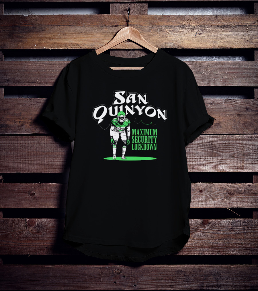 San Quinyon Maximum Security Lockdown Philadelphia Eagles NFL Football T-Shirt