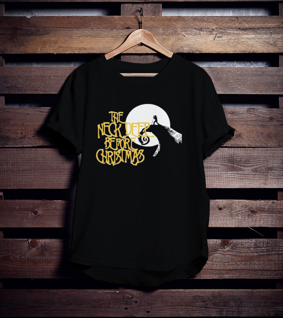 The Neck Deep Before Christmas Moonlit Cliff Scene T-Shirt