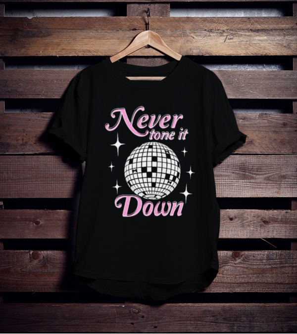 Never Tone It Down Disco Ball Sparkle Ilona Maher T-Shirt