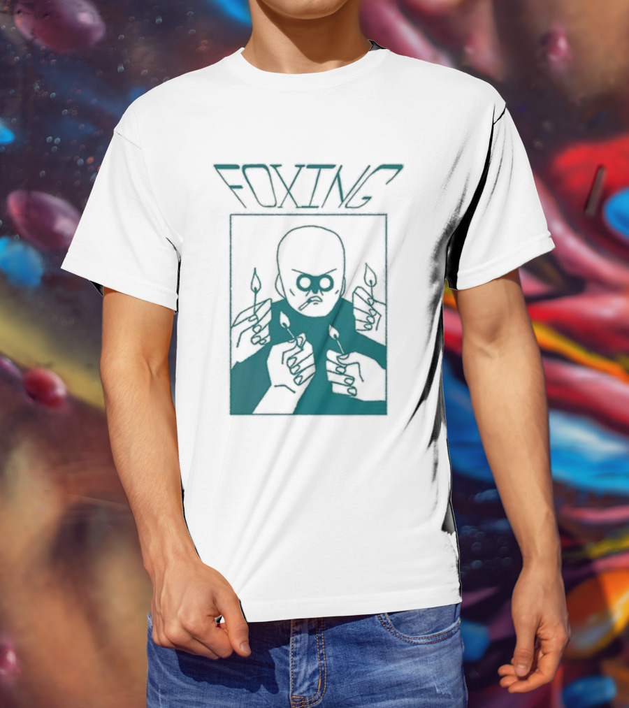 FOXING Cigman White Mysterious Smoker With Matches T-Shirt