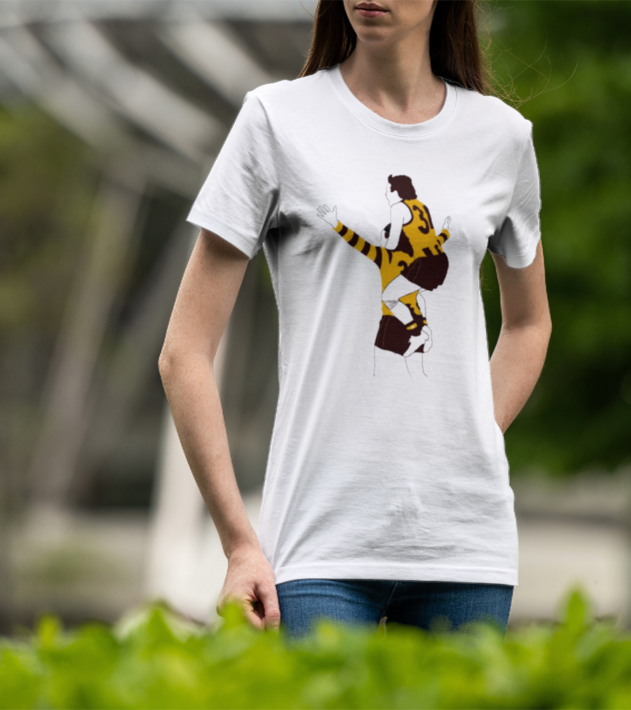 Ginny X Watto Classic Football Celebration Yellow And Black Stripes T-Shirt