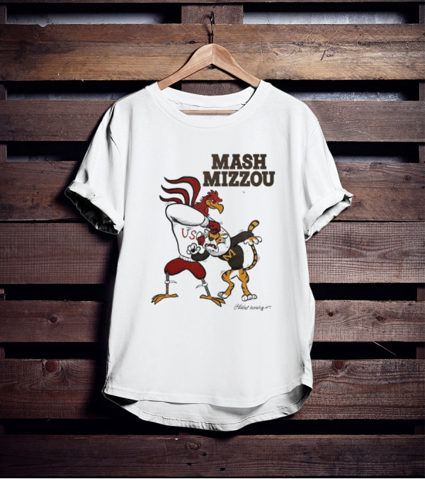 Mash Mizzou South Carolina Gamecocks Vs. Missouri Tigers USC T-Shirt