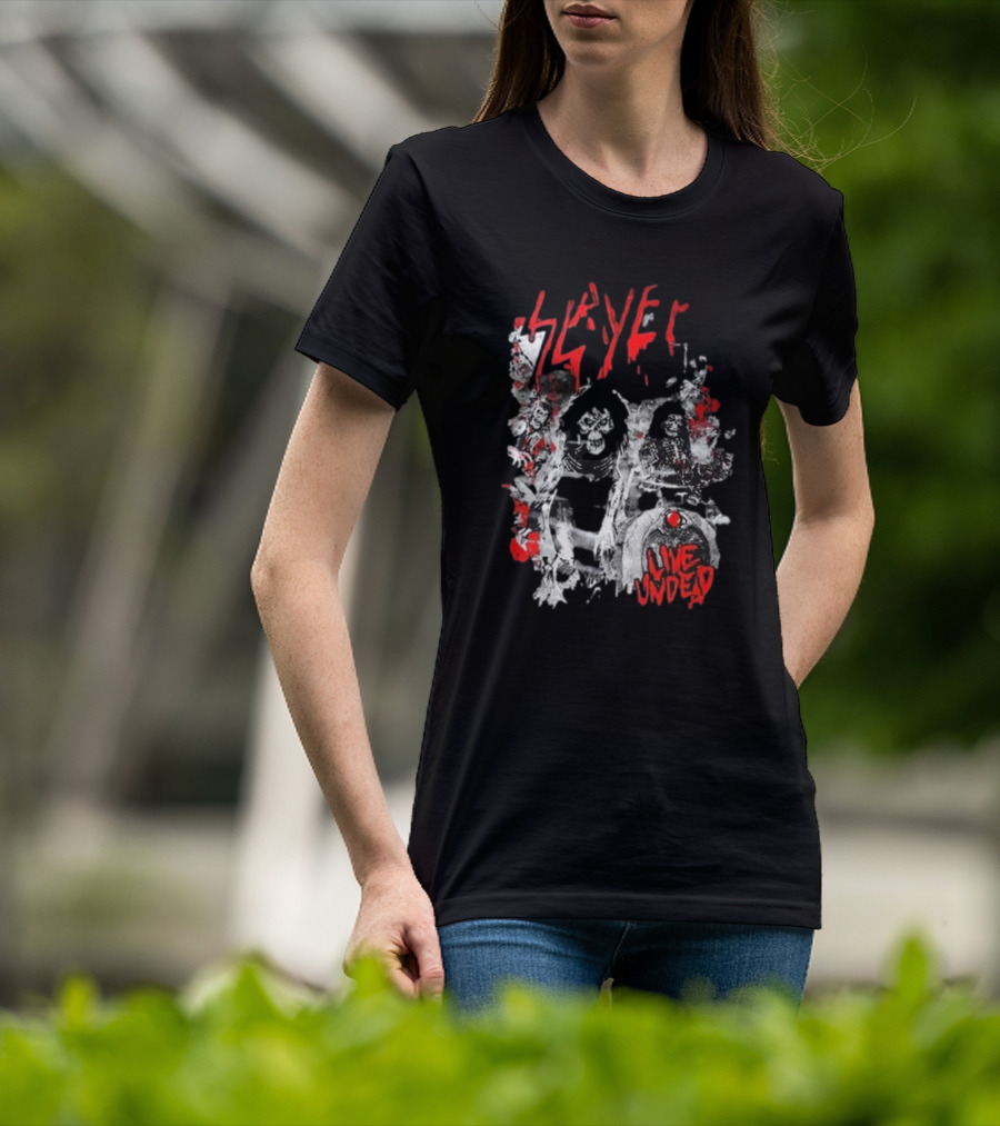 Slayer Live Undead Ghostly Concert Scene T-Shirt