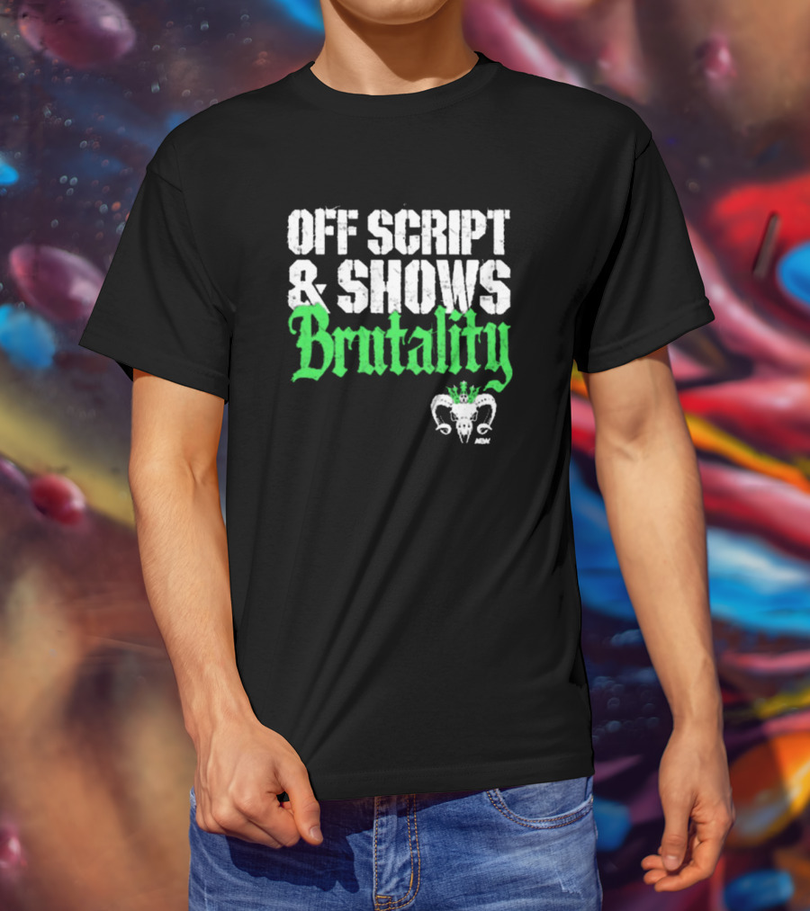 Off Script Shows Brutality Will Ospreay Vintage AEW T-Shirt