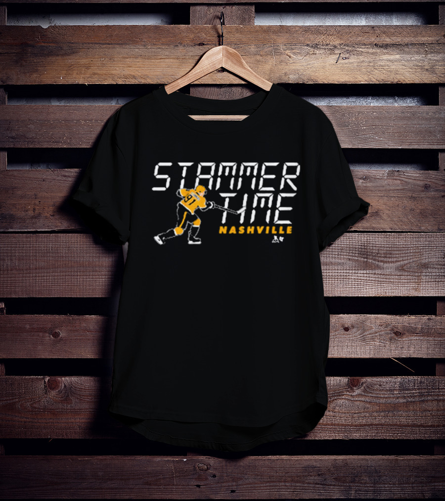 Stammer Time Nashville Hockey 91 T-Shirt
