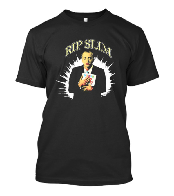 RIP Slim Shady Eminem Holding Album Cover T-Shirt