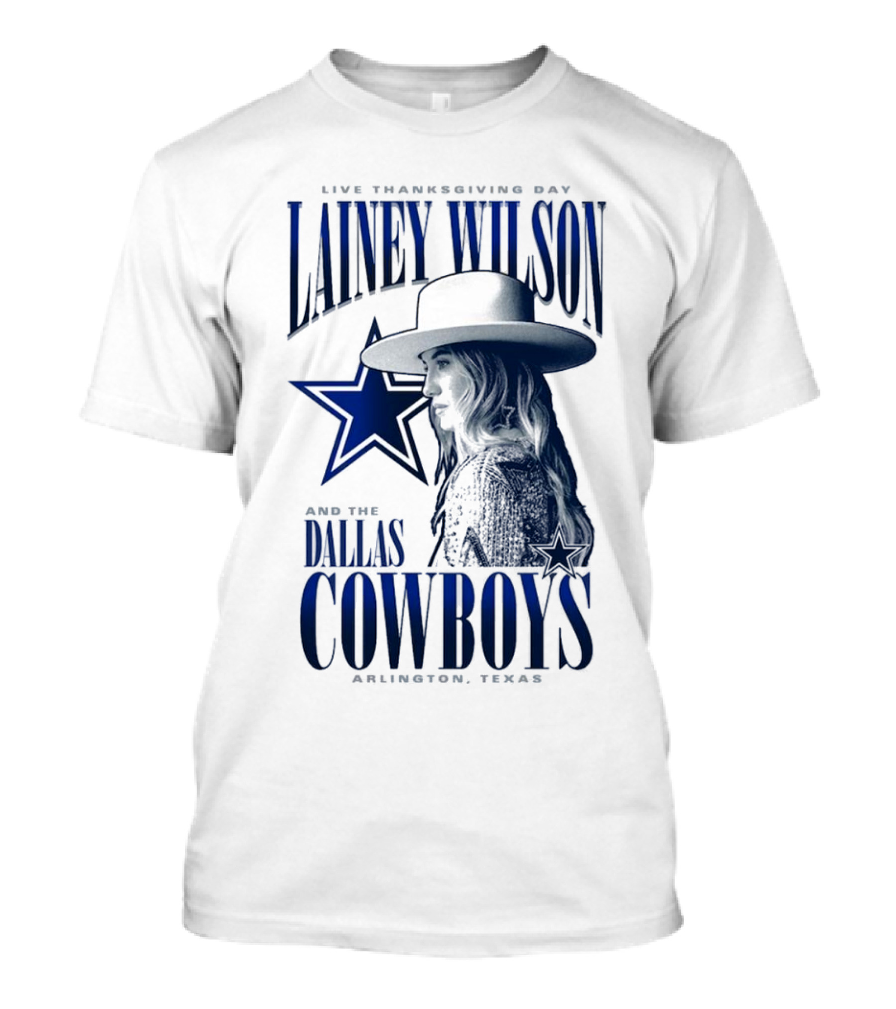 Lainey Wilson Live Thanksgiving Day With Dallas Cowboys Arlington Texas T-Shirt