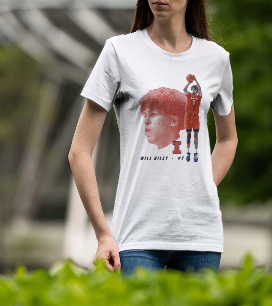 Will Riley #7 Illinois Fighting Illini Big Ten Iconic T-Shirt