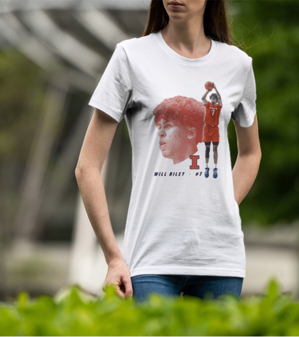 Will Riley #7 Illinois Fighting Illini Big Ten Iconic T-Shirt