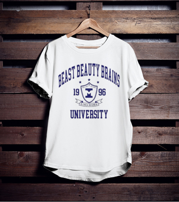 Beast Beauty Brains Ilona Maher 1996 University Crest T-Shirt