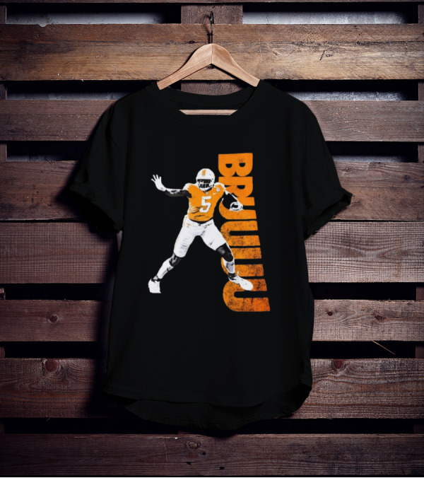 Bruuuu Tennessee Vols 5 Bru Mccoy NCAA Football Iconic T-Shirt