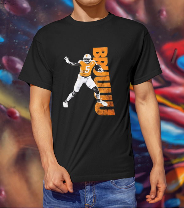 Bruuuu Tennessee Vols 5 Bru Mccoy NCAA Football Iconic T-Shirt