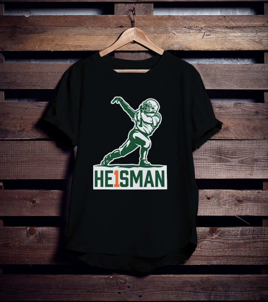 HE1SMAN Football Pose With Jersey Number One T-Shirt