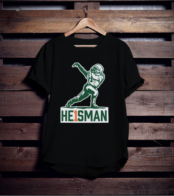 HE1SMAN Football Pose With Jersey Number One T-Shirt