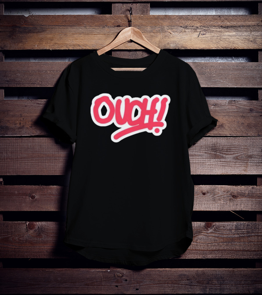 Matt Watson Ouch Red Text 90s T-Shirt